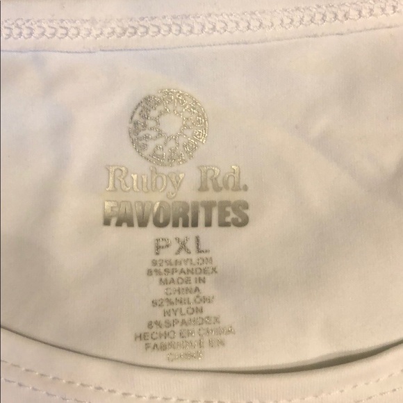 Ruby Rd. White tank - Picture 3 of 3